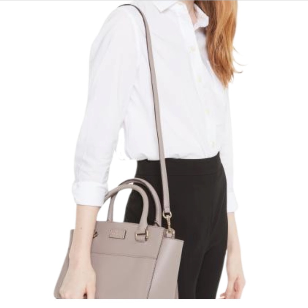 Kate Spade Grey Leather Handbag/Satchel